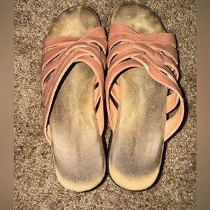 Womens Strappy Slide Sandals | Wedges